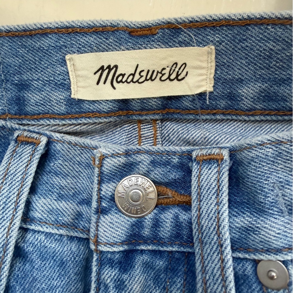 Madewell Balloon Jeans Barrel Leg Blue Denim High Waist Size 25 - Picture 6 of 10